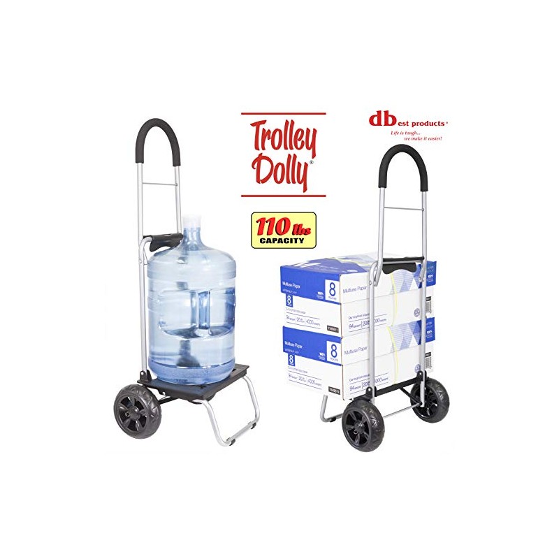 dbest products - Carrito para las compras Dolly, color negro