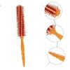 Vaguelly Hair Curling Comb with Wooden Handle Round Brush for