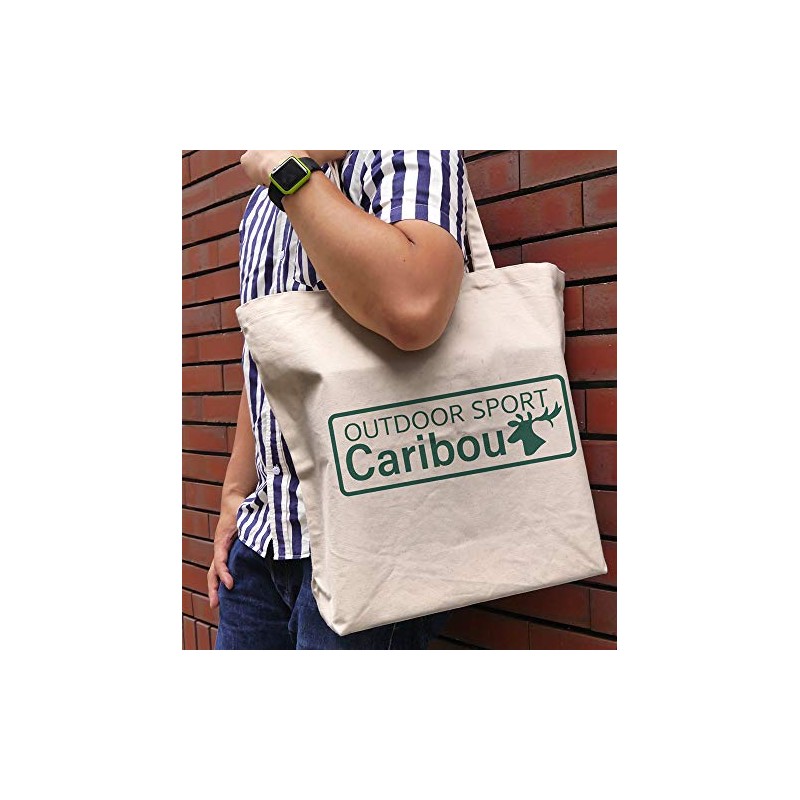 Cospa Yurucamp Caribou Large Tote NATURAL Approx. H 15.7 x