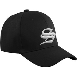 MFAZ Morefaz Ltd Casual Cotton Baseball Cap A-Z GOTHIC Letter Alphabet Embroidered UK hat caps adjustable strap Snap back (S)