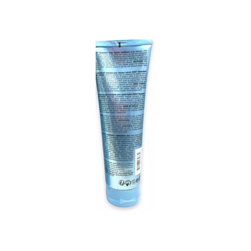 RUSK Hydrate Deep Shine Color Conditioner 250ml/8.5oz. NEW