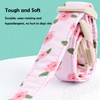 Faygarsle Pink Floral Dog Collar with Roses Pattern, Spring Summer