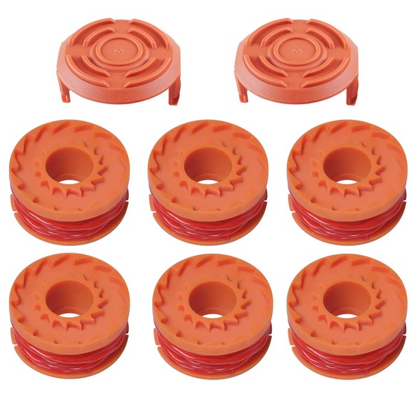 Poweka WA0004 Trimmer Spool Line Compatible with Qualcast WORX Lawn