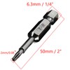 COMOK 10pcs 50mm Long 1/4 Inch Hex Shank T8 Torx