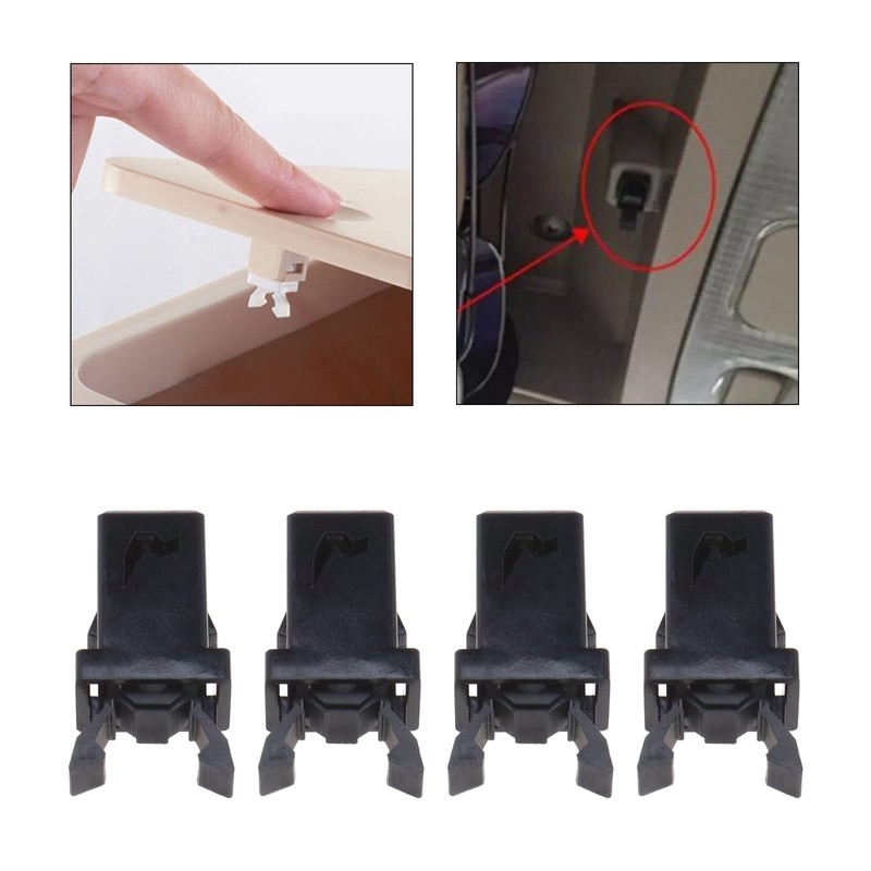 Pack of 4 Plastic Locking Locks for Trash Can with