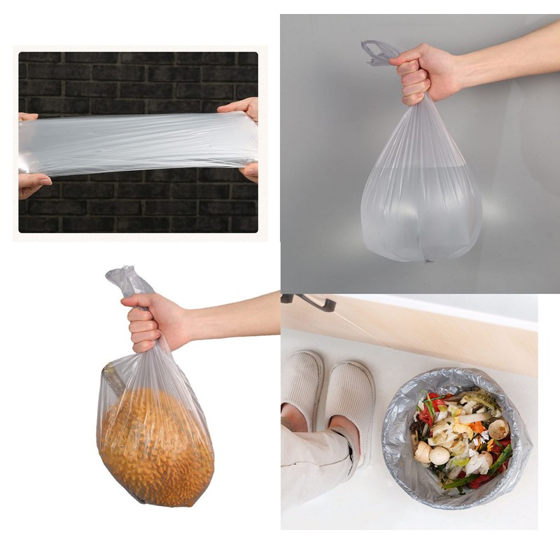 4 GALLON Bathroom Trash Bags, 5 Rolls/100 Counts Small HANDLES