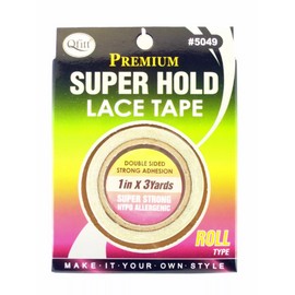 QFITT DOUBLE SIDED LACE TAPE FOR WIGS, TOUPEES & HAIRPIECES - 1 ROLL (05049)