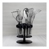Kuhn Rikon 20048 Rotating Honeycomb Utensil Caddy, Black