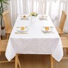 Homaxy Table Cloth Rectangular 130x200 cm, Washable Polyester Jacquard Tablecloth,