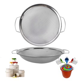 2pcs Stainless Steel Fine Mesh Paint Strainer Fits a 5 Gallon Bucket,60 Mesh Filter Impurities fit Emulsion Honey Funnel Filter Paint Bucket Filter Tool Insert Strains, Easy to Clean and Reusable