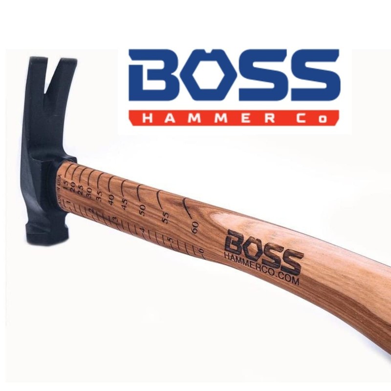 Boss Hammer 18 oz. Premium 4340 Steel Rip Claw Hammer