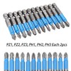 Saipor 12-Piece Magnetic Phillips Pozidriv Screwdriver Bit Set PH/PZ Bits