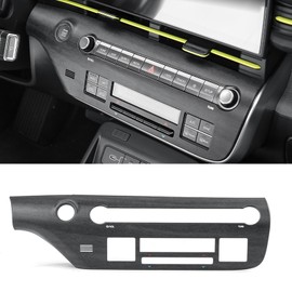 FOEVE Car Air Conditioning Button Cover Trim Compatible with Hyundai Kona 2024 2025 2026 Accessories, Interior of the Central Control Panel-Wood