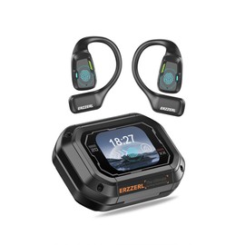 ERAZERL XP6 AI Translator Earbuds, Real Time Translation Earbuds Support 150 Languages Bluetooth Translation & Meeting Summary, Open-Ear Design Language Translator headphones with Digital Display