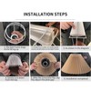 E27 Fabric Lampshade, Pleated Lampshade, Eggshell Lampshade, Chandelier Protection, Light