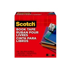 Scotch Book Tape, 1.5 in x 540 in, 1 Roll/Pack, Excellent for Repairing, Reinforcing Protecting, and Covering (845-150)