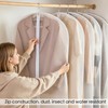 2PCS 60x140cm Garment Bags, Dust Proof Dress Clothes Storage Covers