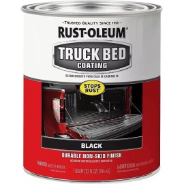 Unbranded Black Truck Bed Coating 32 Fl Oz Brush or Roll On Liner Trailer Paint Rust-Oleum