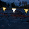 Aolyty Solar Warning Light, LED Flashing Safety Light Reflective Sticker,