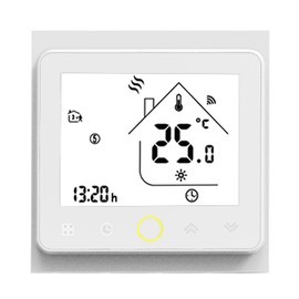 MOES Smart Alexa Tuya ZigBee Alexa Wireless Thermostat, Temperature Control for Water Heating, Compatible with Smart Life Tuya App and Alexa and Google. Works only with Tuya ZigBee Hub, White