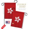 Hong Kong Garden Flag - Set with Stand Regional Nationality