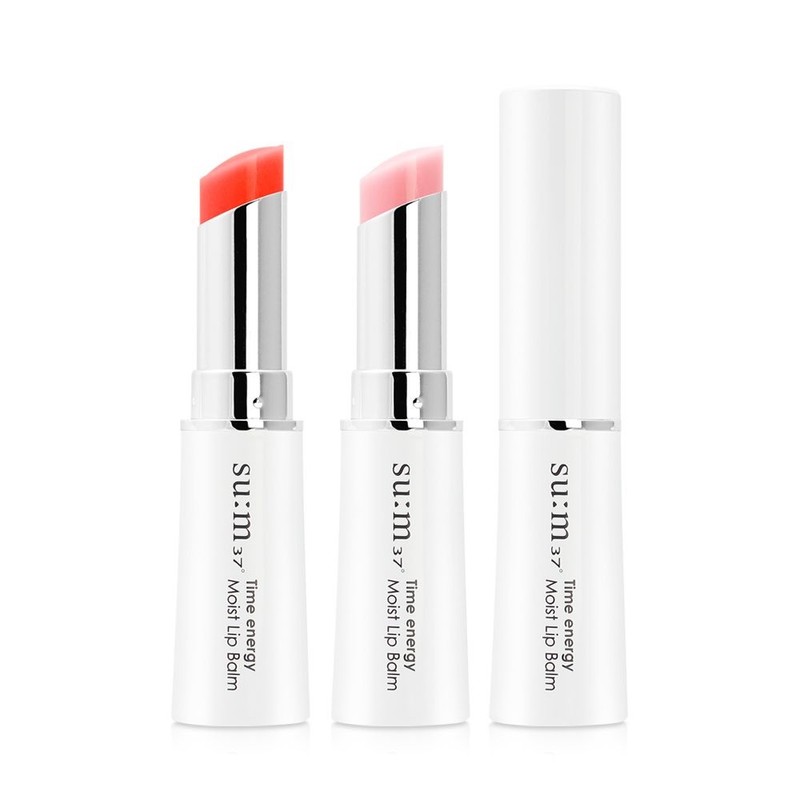 Su:m37 Face Moisturizer Balm Lip Pink Set for daily skincare