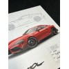 2020 TOYOTA SUPRA GR Launch Edition Blueprint Poster 26" x
