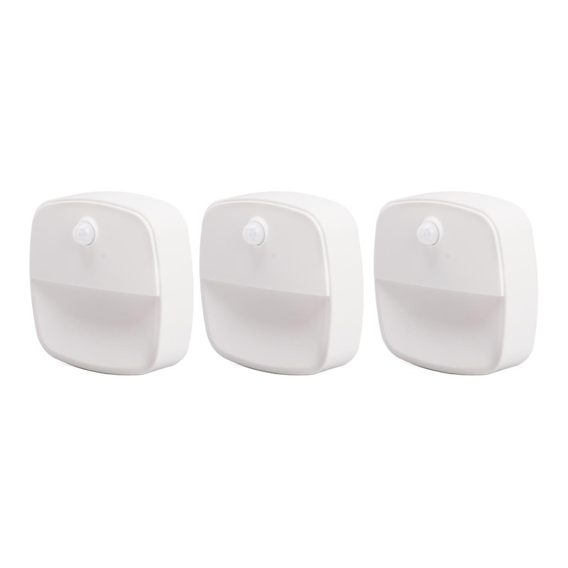 3pcs Wireless Battery Powered Motion Sensor Night Light 6.56ft Detecting