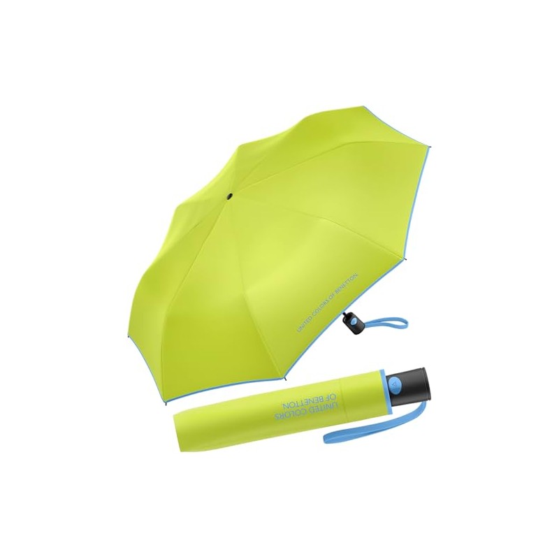 Benetton Mini AC Pocket Umbrella, Acid Lime, Compact