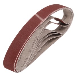 HARFINGTON 2 x 36 Inch Sanding Belts, 6 Pcs 120 Grits Aluminum Oxide Abrasive Belt Sander File Belt for Woodworking, Metal Polishing, Knife Sharpener