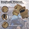 Sutekus Fingerless Tactical Gloves Touchscreen Work Gloves with Hard Knuckle
