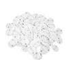 100 Sets Pin Back Button Parts Round Shape Metal Back