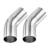 M METERXITY 2-Pack OD 2 Inch 45 Degree Mandrel Bend