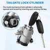 Dixhills Tailgate Lock Cylinder with 2 Keys Boot Lock Tailgate