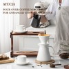 AYUCIA Pour Over Coffee Maker Set, 22OZ Ceramic Pour Over
