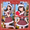 Clear Stone Miminoel Cosplay Christmas Kitty Check Santa Cat Ears
