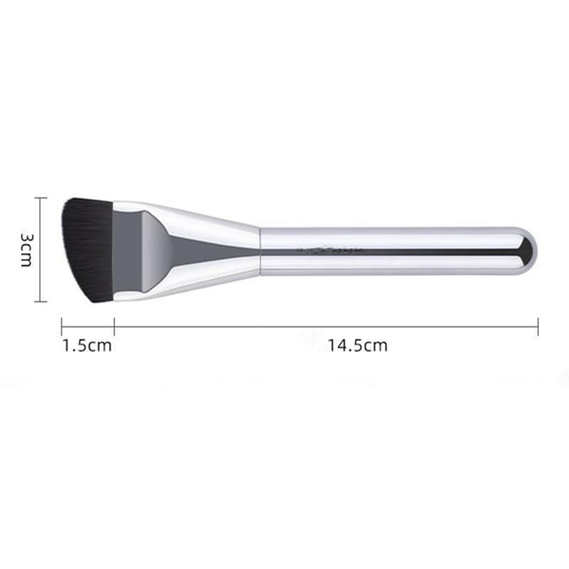 2pcs Flat Makeup Brush, Foundation Brush, Facial Mask Brush, 1mm