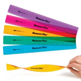 EAI Education 12" Measure-Flex® Ruler: Assorted Colors - Set of 10