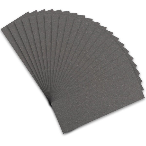STEBRUAM 21 Sheets Sandpaper 800 Grits Fine Sandpaper, Wet and