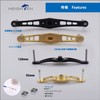 HEIGHTEN 4.7/3.6 inches (120/92 mm) Bait Reel Handle (No Knobs)
