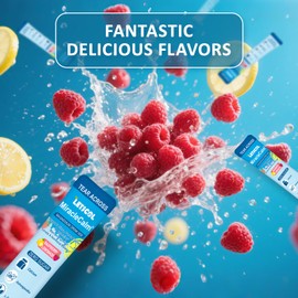 MiracleCalm Drink Mix Powder, Calm Magnesium Calcium Supplement, Cortisol Drink Powdered for Sleep, Relaxed & Focus with Easily Absorbed L-Theanine, Vitamin D3, Ashwagandha, Sugar Free