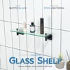 KOKOSIRI Bathroom Shelves Glass Floating Shelf 16-Inch for Bedroom Living