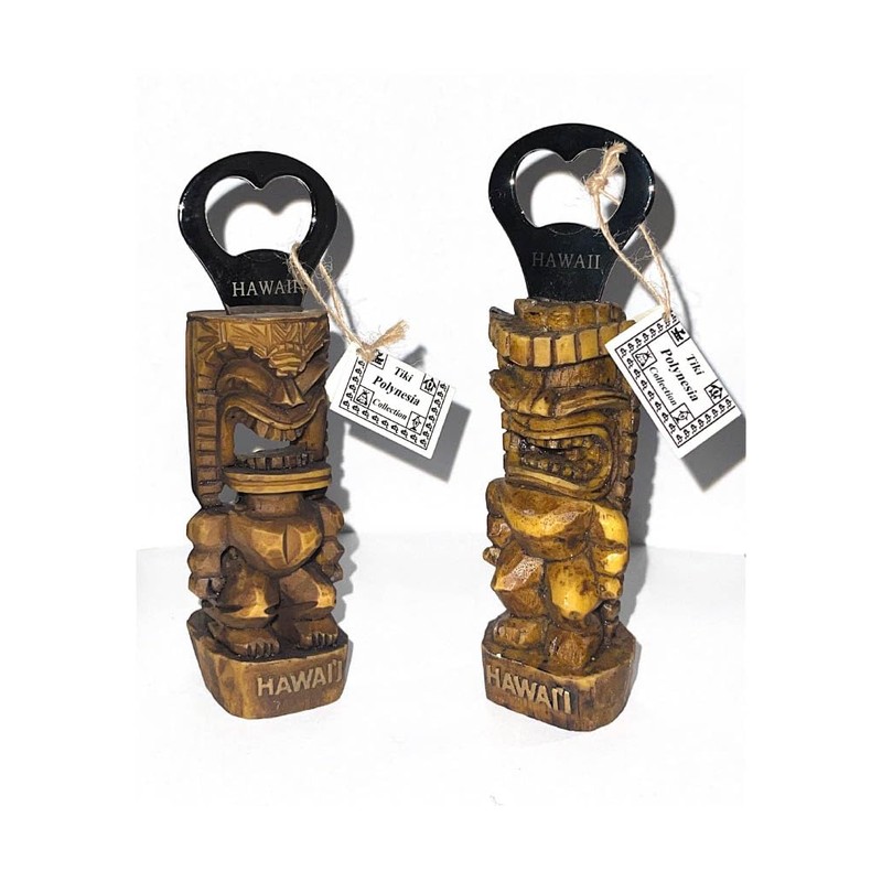 Tiki Bottle Opener Hawaiian design 6"x1.5"