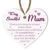 Pixie's Gift Mum's Heartfelt Keepsake: Handcrafted Wooden or Acrylic Heart