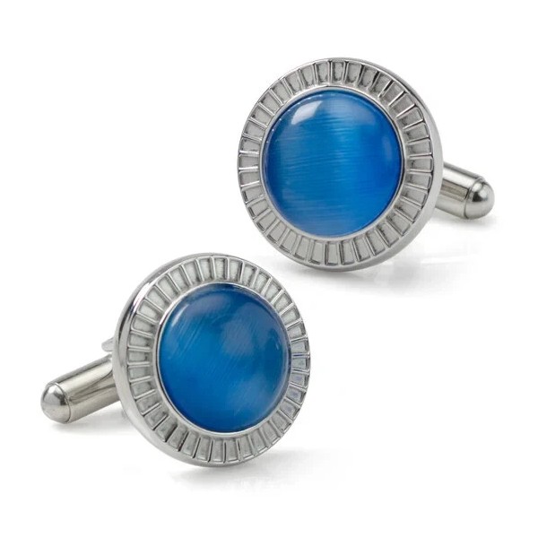 Ox & Bull Trading Co Radiant Blue Catseye Stainless Steel