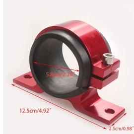 Halterung für Heizölpumpenfilter, Aluminiumlegierung, Auto-Kraftstoffpumpen-Halterung, Einzelfilter-Klemmhalterung, 58 mm, Lila