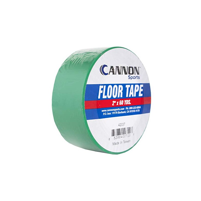 Cannon Sports Green 2-inch X 60 Yards Floor Marking Tape