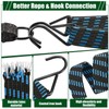 Saintrygo 8 Pcs 80 Inch Adjustable Flat Bungee Cords with
