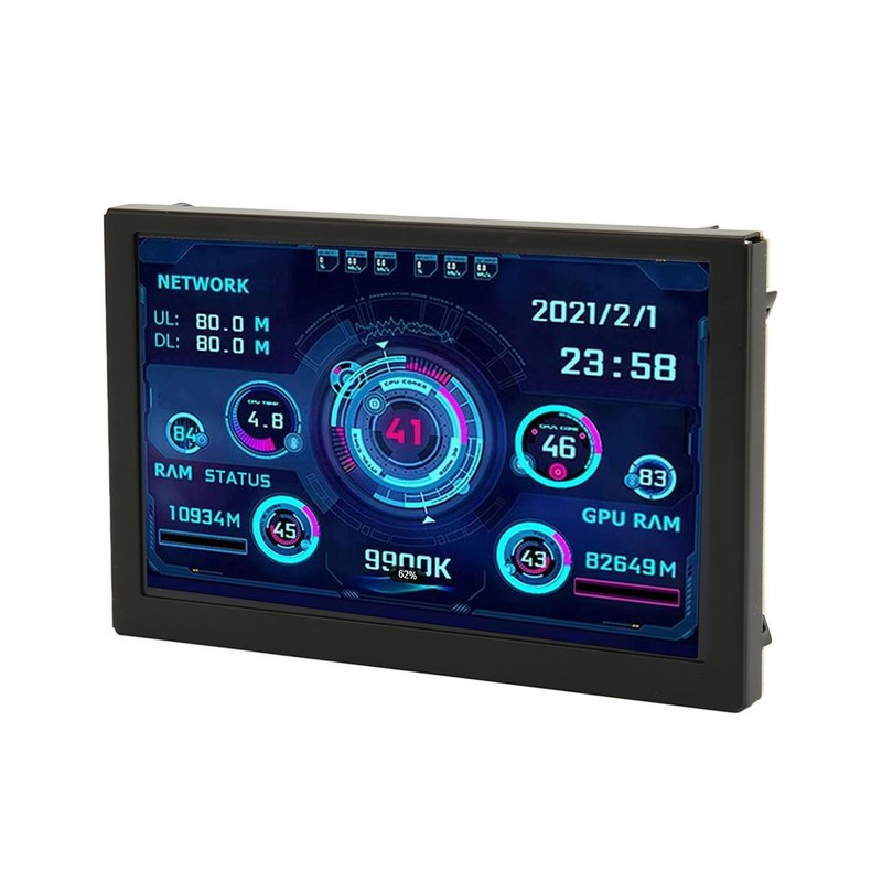 5in Computer Temp Monitor IPS USB Mini Screen PC Sensor