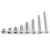 200 Uds M3 Acero Inoxidable SS304 Tornillos Autorroscantes Pan Flat
